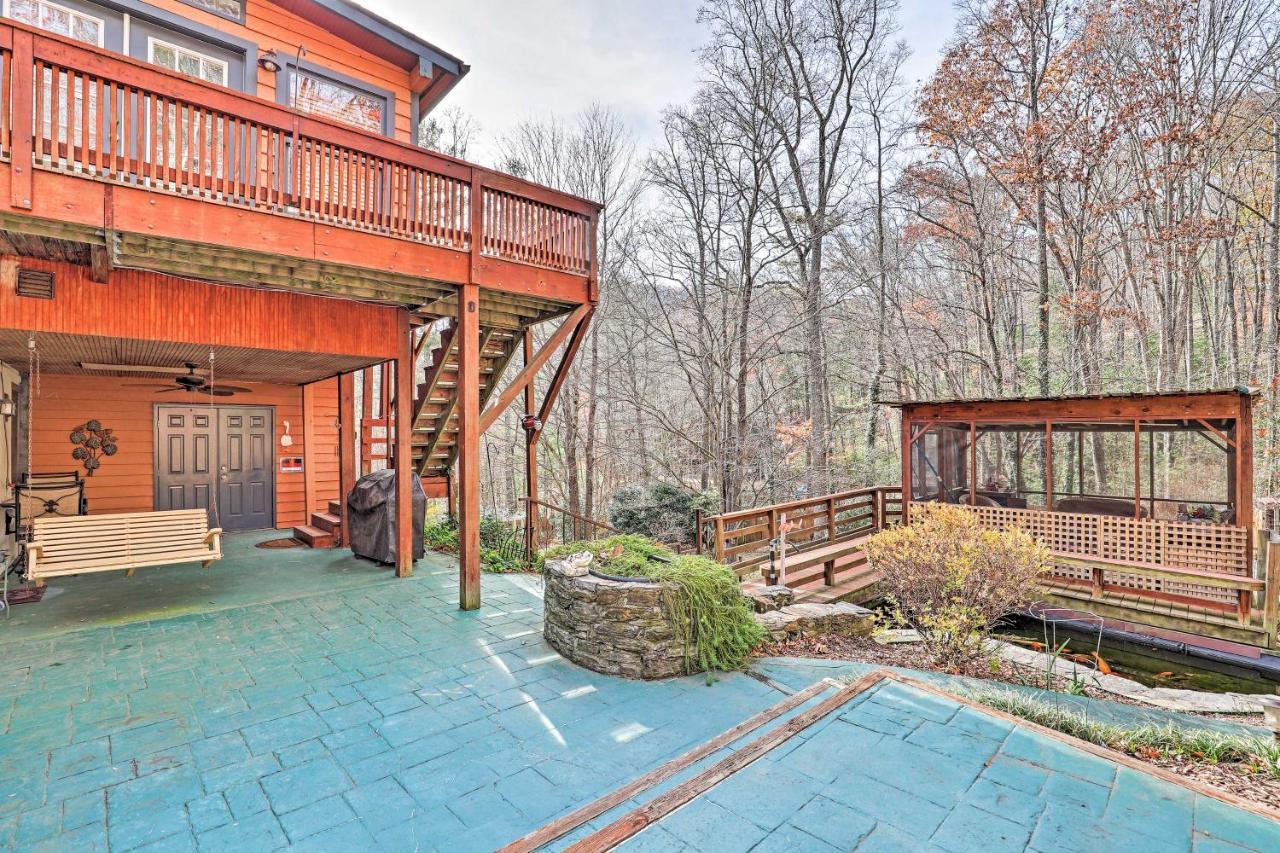 Asheville Mountain Getaway With Patio And Koi Pond! Kültér fotó