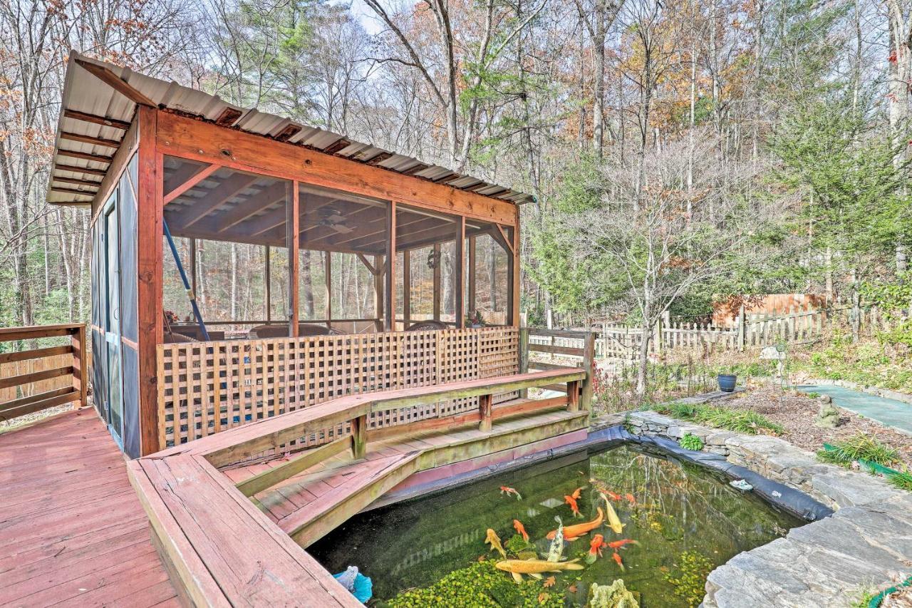 Asheville Mountain Getaway With Patio And Koi Pond! Kültér fotó